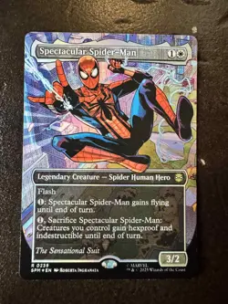Spectacular Spider-Man (0239) Marvel's Spider-Man Borderless Textured Foil - Image 1