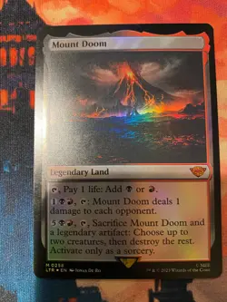 MTG Lord of the Rings Mount Doom Foil - Image 1