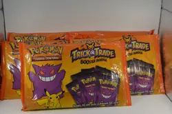 2022 Pokemon TCG BOOster Bundle Trick Or Trade Trading Card Game 40 Mini Packs - Image 3