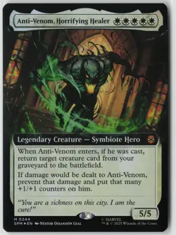 Anti-Venom, Horrifying Healer (Extended Art) 244 Foil M Marvel's Spider-Man NM - Image 1