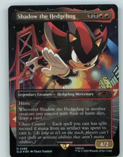 Shadow the Hedgehog (Rainbow Foil) 2086 Secret Lair Drop Series MTG NM - Image 1