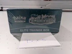 Sealed Pokemon TCG Sun & Moon Crimson Invasion Elite Trainer Box Lot of 5 - Image 2
