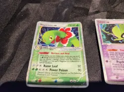3 Vintage Pokemon Card Lot (Celebi Ex, Magcargo Ex, Meganium Ex) - Image 2