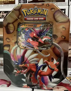 Pokemon Slashing Legends Collectors Tin Koraidon Ex Brand New & Sealed - Image 2