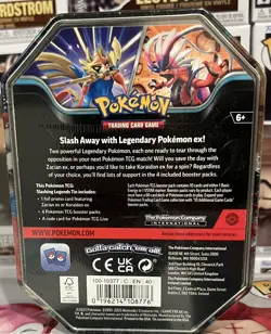 Pokemon Slashing Legends Collectors Tin Koraidon Ex Brand New & Sealed - Image 3