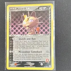 Rocket's Meowth 46/109 Uncommon Reverse Holo Team Rocket Returns 2004 60HP - Image 1