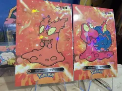 Pokemon Card Database 2 - Slugma & Magcargo Evolution Set Gen 2 - 2 Card Lot - Image 2