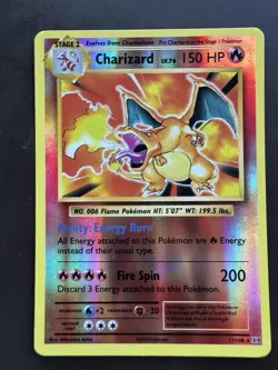 Charizard Reverse Holo Evolutions Lightly Played Pokemon - Image 1