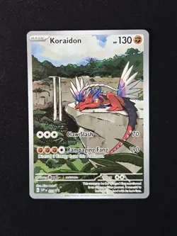 Koraidon 014 Full Art Rare Holo Pokemon Sv: Scarlet & Violet ETB Promo - Image 1