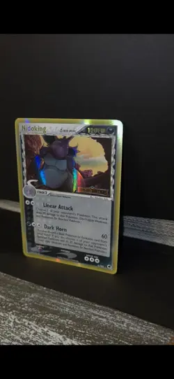 Pokemon Nidoking Holo Delta Species EX Dragon Frontiers 6/101 Dark Horn Card - Image 2