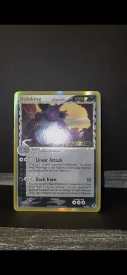 Pokemon Nidoking Holo Delta Species EX Dragon Frontiers 6/101 Dark Horn Card - Image 3