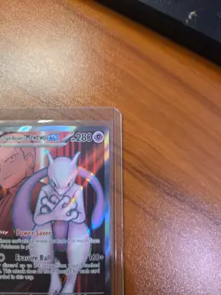 Pokemon Team Rocket's Mewtwo ex 213/182 Destined Rivals Full Art SR NM - Image 4