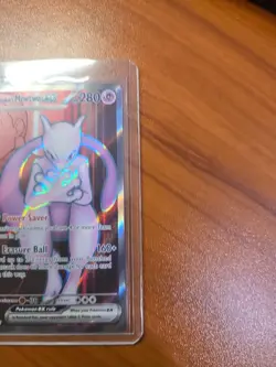 Pokemon Team Rocket's Mewtwo ex 213/182 Destined Rivals Full Art SR NM - Image 5