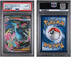 2025 POKEMON PFL EN PHANTASMAL FLAMES ULTRA RARE #109 MEGA CHARIZARD X EX PSA 10 - Image 1