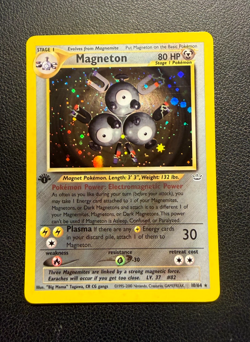 2001 Pokemon Neo Revelation 1st Edition #10/64 Magneton Holo Rare - Image 1