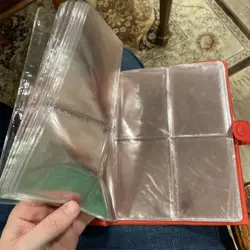 Vintage 1999 Authentic Red Pikachu Pokemon 4-Pocket Card Binder Book Album - Image 4