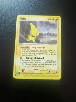 Pichu 20/100 Sandstorm Non Holo Rare Pokemon *NICE* - Image 1
