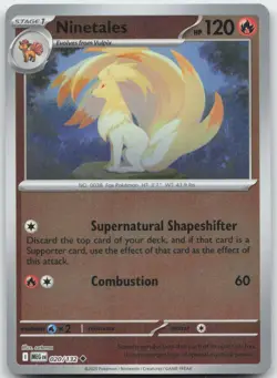 Pokemon : Ninetales Mega Evolution 020/132 : UC Reverse Holo - Image 1