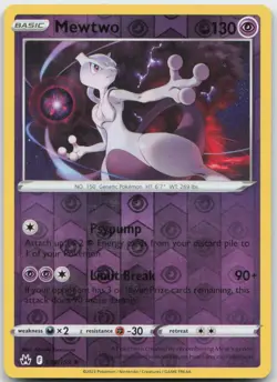 Pokemon : Mewtwo Crown Zenith 059/159 : Holo R Reverse Holo - Image 1