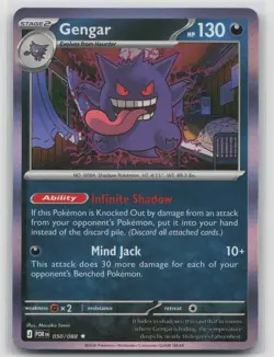 Gengar 050/088 Rare Perfect Order Pokemon Holo Near Mint - Image 1