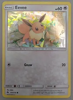 Eevee 155/214 (Let's Play, Eevee!) Cracked Ice Holo Promo Pokemon TCG - NM - Image 1