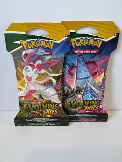 Pokemon Sword and Shield Evolving Skies Booster packs 2x Factory Sealed - Image 1