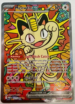 Pokemon Meowth ex 121/088 Me03: Perfect Order Holo Pack Fresh NM - Image 1