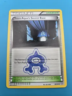 Team Aqua's Secret Base 28/34 Double Crisis Regular Pokemon TCG LP - Image 1