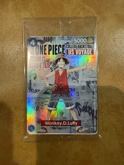 Monkey.D.Luffy (055) (College Basketball US Voyage) P-055 One Piece Promotion... - Image 1