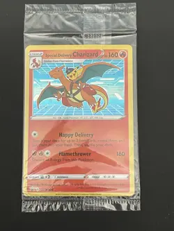 Pokemon TCG Special Delivery Charizard SWSH075 Black Star Promo Holo Card Sealed - Image 1