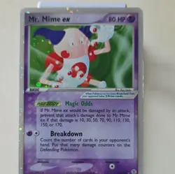 Pokemon Mr. Mime ex 110/112 EX FireRed & LeafGreen Ultra Rare Holo 2004 Card - Image 1