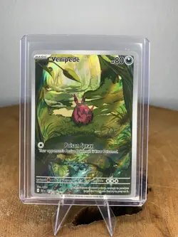 Pokemon Venipede Illustration Rare Holo Sv: Black Bolt 132/086 Basic 80 HP Card - Image 1