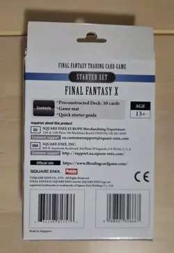 Final Fantasy X Trading Card Game Starter Set Tidus NIB - Image 2