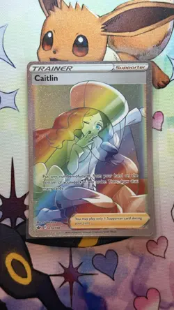 Caitlin Rainbow Rare Trainer Card SWSH06 Chilling Reign 213/198 - Image 1