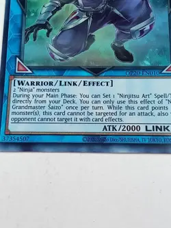 Ninja Grandmaster Saizo Op20-En010 Holo Yu Gi Oh Card 2020 - Image 2
