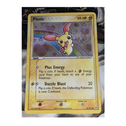 Pokemon Plusle EX Hidden Legends 69/101 Common Reverse Holo Basic Card 2004 - Image 1