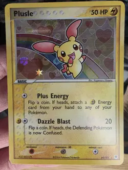 Pokemon Plusle EX Hidden Legends 69/101 Common Reverse Holo Basic Card 2004 - Image 5