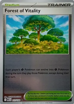 117/132 FOREST OF VITALITY REVERSE HOLO MEGA EVOLUTION POKEMON CARD - Image 1