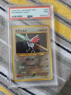 Skarmony #227 - Japanese Neo Genesis Holo Rare - PSA 9 - Pokemon Card - Image 1