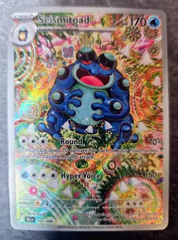Seismitoad 105/086 Illustration Rare IR Black Bolt Pokemon Card NM - Image 1