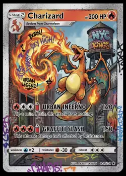 5x Charizard Fan Art Custom Cards - Image 2