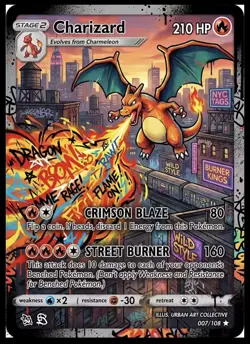 5x Charizard Fan Art Custom Cards - Image 5
