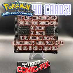 💥 40 POKEMON CARDS 💥- HOLO, EX, FULL ART, IR, SIR, V, Etc - Read Description - Image 1