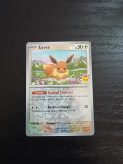 Eevee - (Pokemon Day 2025) (Reverse Cosmos Holo) 074/131 Miscellaneous Cards... - Image 1
