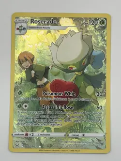 Roserade TG02/TG30 Lost Origin Holo Rare Full Art Pokemon Card NM - Image 1