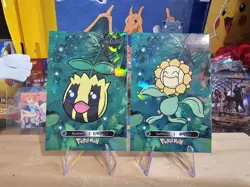 Pokemon Card Database 2 - Sunkern & Sunflora Evolution Set Gen 2 - 2 Card Lot - Image 1
