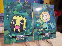 Pokemon Card Database 2 - Sunkern & Sunflora Evolution Set Gen 2 - 2 Card Lot - Image 2