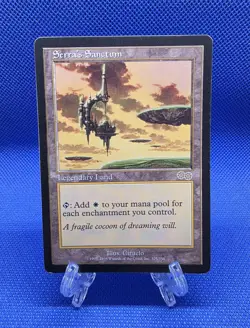 Serra's Sanctum Urza's Saga Rare Legendary Land Regular English MTG Card - Image 1
