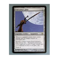 Umezawa’s Jitte Betrayers of Kamigawa LP MTG Rare Legendary Artifact Equipment - Image 1