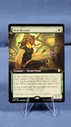 MTG Secrets of Strixhaven-Pest Rescuer Extended Art Regular NM - Image 1